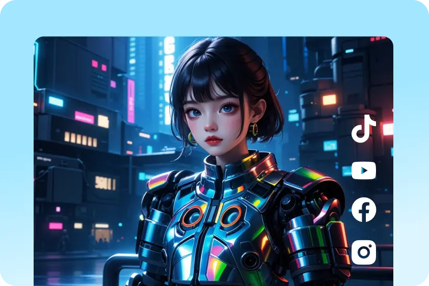 社交平台场景的图像生成示例
